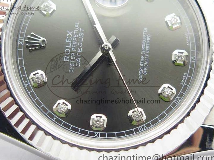 228238 Bracelet Noob Diamond Dial Edition Jubilee Best A3235 1:1 SS DateJust Gray On 0324